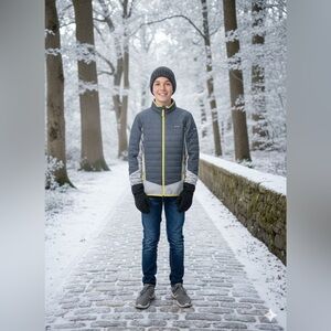 Patagonia boys hybrid jacket size L(12)